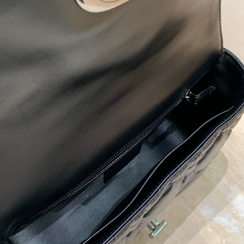 Dior caro中號手袋 so black 烏金扣 單肩包斜挎包 全智秀同款-20