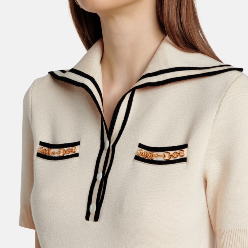 ❤️ GUCCI 優雅米色上衣-1