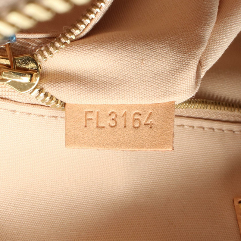 LOUIS VUITTON Lockit PM 手提包 M90251 Vernis 皮革米色沙丘二手女士 LV-4