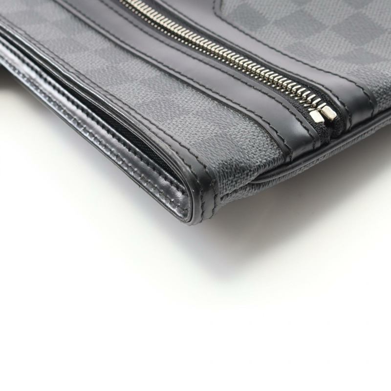 LOUIS VUITTON Tomas 單肩包 N58028 Damier 石墨帆布 黑色 二手 LV-7