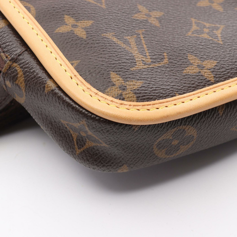 LOUIS VUITTON Bosphore 腰包 M40108 Monogram 帆布 棕色 二手 女士 LV-9