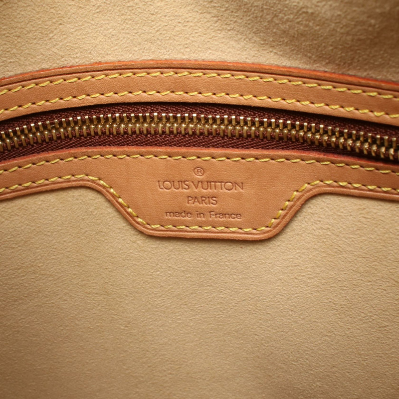 LOUIS VUITTON Looping GM 單肩包 M51145 Monogram 帆布皮革棕色二手-3