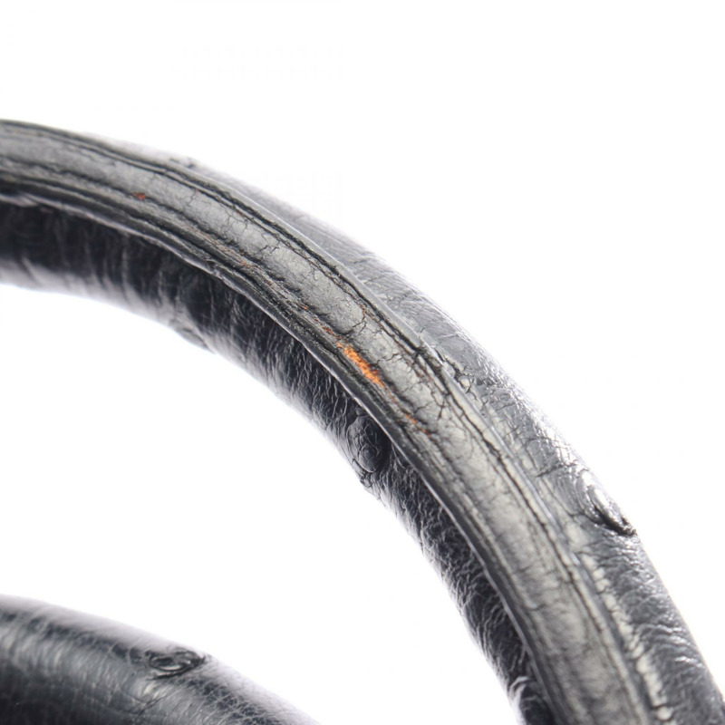 愛馬仕 Birkin 35 Rouge vif 手提包,鴕鳥皮,紅色/黑色,二手女款-7