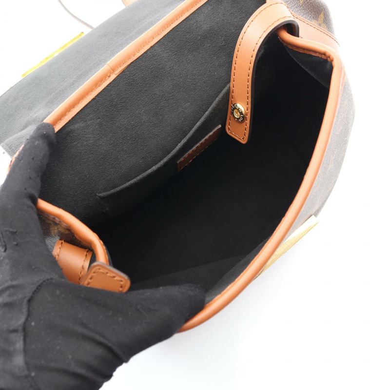 LOUIS VUITTON Dauphine 背包背包包 M45142 Monogram Reverse 棕色二手-2