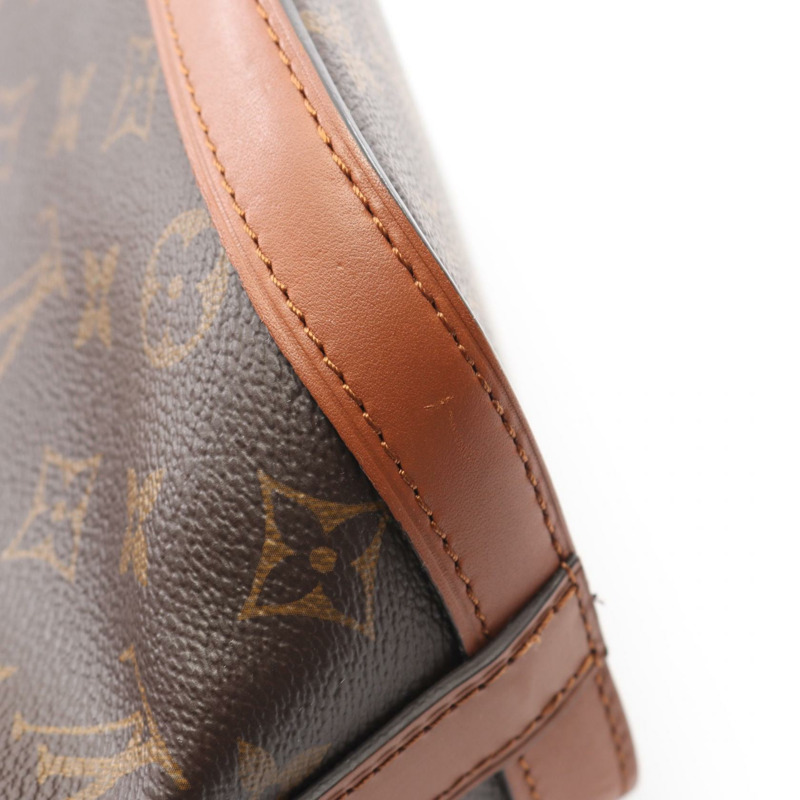 LOUIS VUITTON Dauphine 背包背包包 M45142 Monogram Reverse 棕色二手-5
