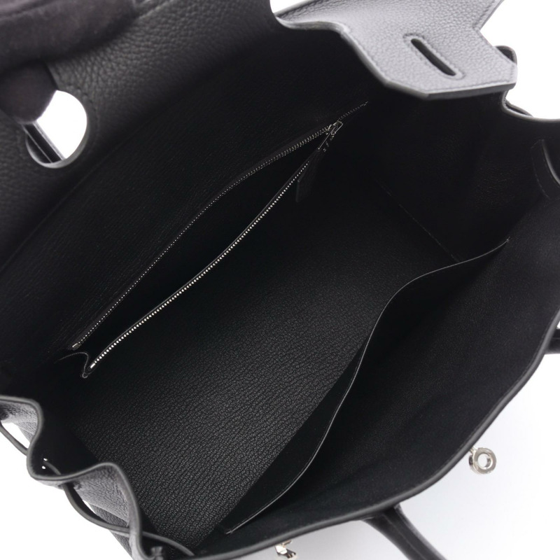 愛馬仕 Birkin 30 手提包，K Togo 皮革，黑色，銀色五金，女士款-2