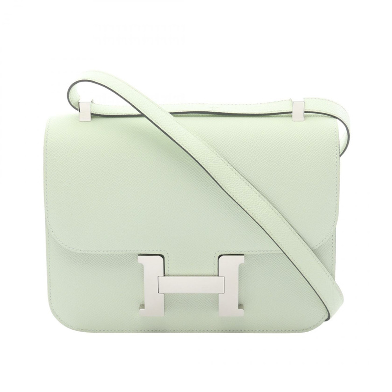 愛馬仕 Constance 24 單肩包 U 083692CK Epsom Vert Fizz 二手 SHW 女士-0