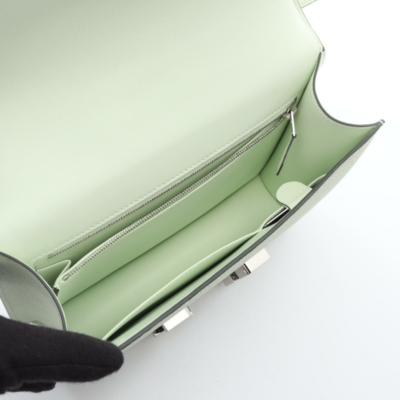 愛馬仕 Constance 24 單肩包 U 083692CK Epsom Vert Fizz 二手 SHW 女士-2