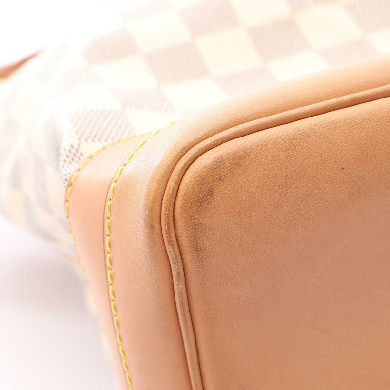 LOUIS VUITTON Noe 抽繩單肩包 N42222 Damier Azur 皮革二手 LV-7