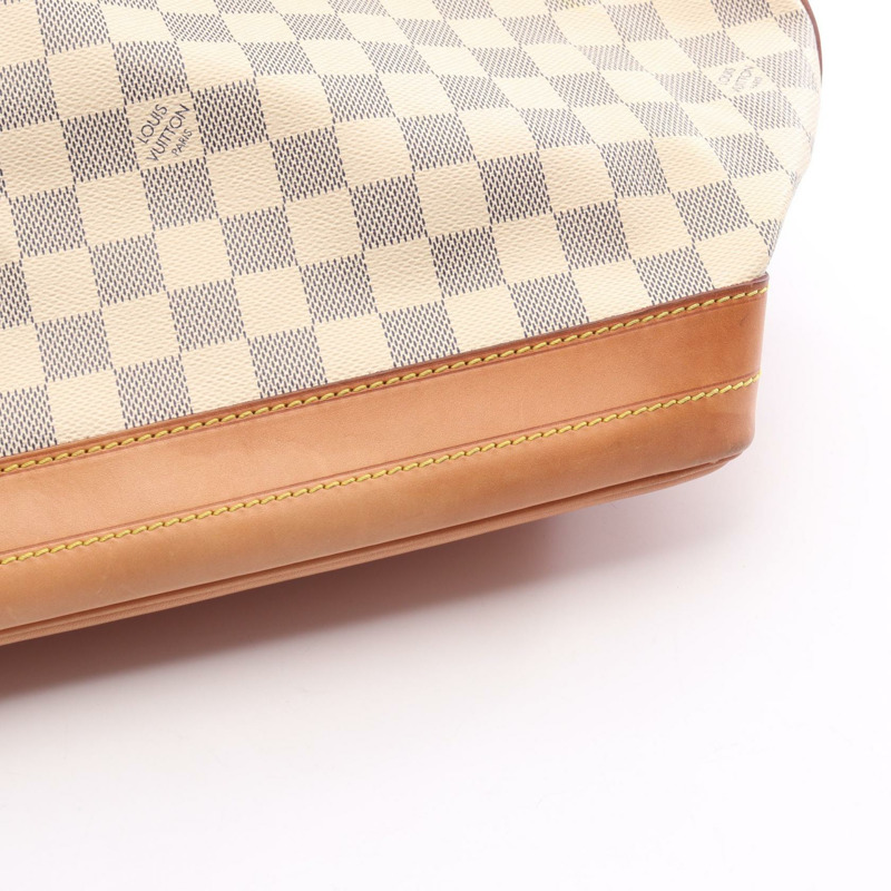 LOUIS VUITTON Noe 抽繩單肩包 N42222 Damier Azur 皮革二手 LV-8