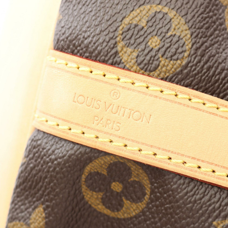 LOUIS VUITTON Petit Noe 單肩包 M42226 Monogram 帆布 棕色 二手 女士 LV-3