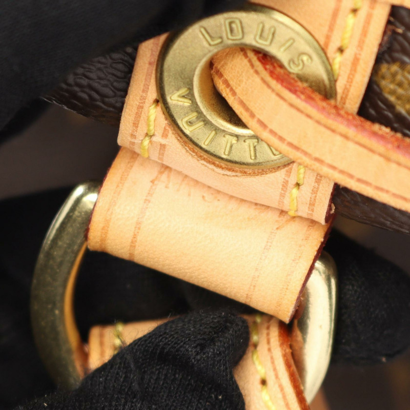 LOUIS VUITTON Petit Noe 單肩包 M42226 Monogram 帆布 棕色 二手 女士 LV-4