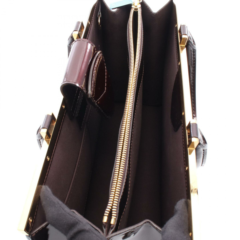 路易威登 Deesse GM 手提包 M91750 Vernis 皮革 Amrante 紫色 二手女式-2