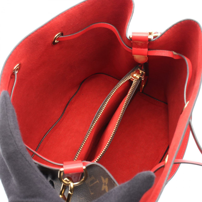 LOUIS VUITTON Neonoe 單肩斜背包 M44021 Monogram 棕色 Coquelicot-2