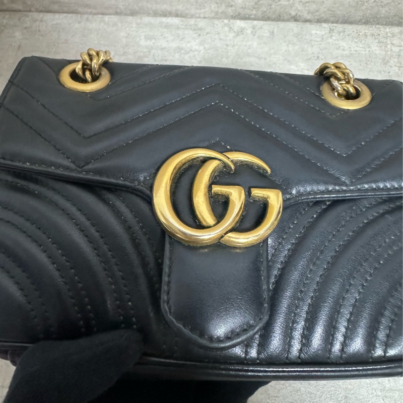 正品Gucci marmont馬夢經典翻蓋包-1