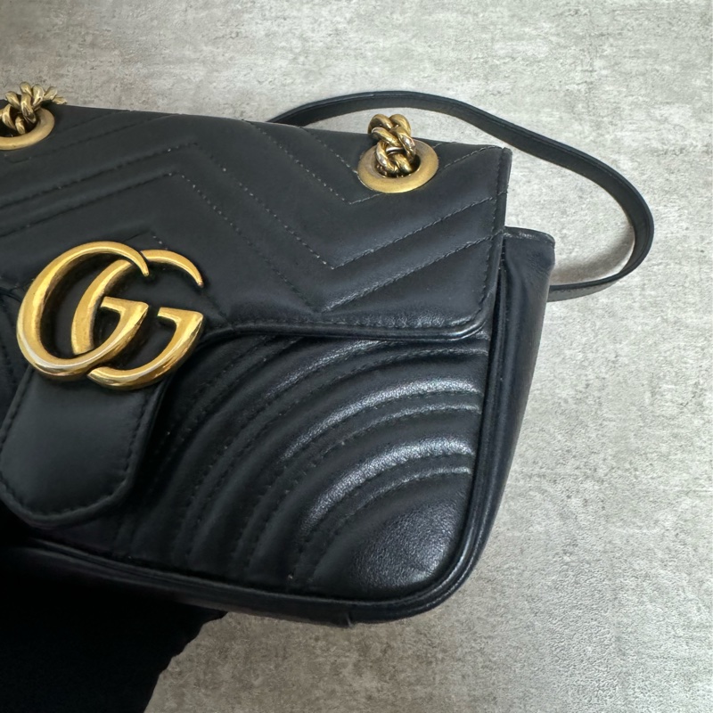 正品Gucci marmont馬夢經典翻蓋包-3