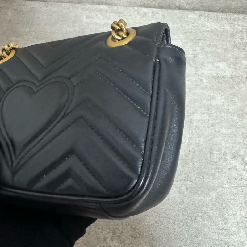 正品Gucci marmont馬夢經典翻蓋包-4