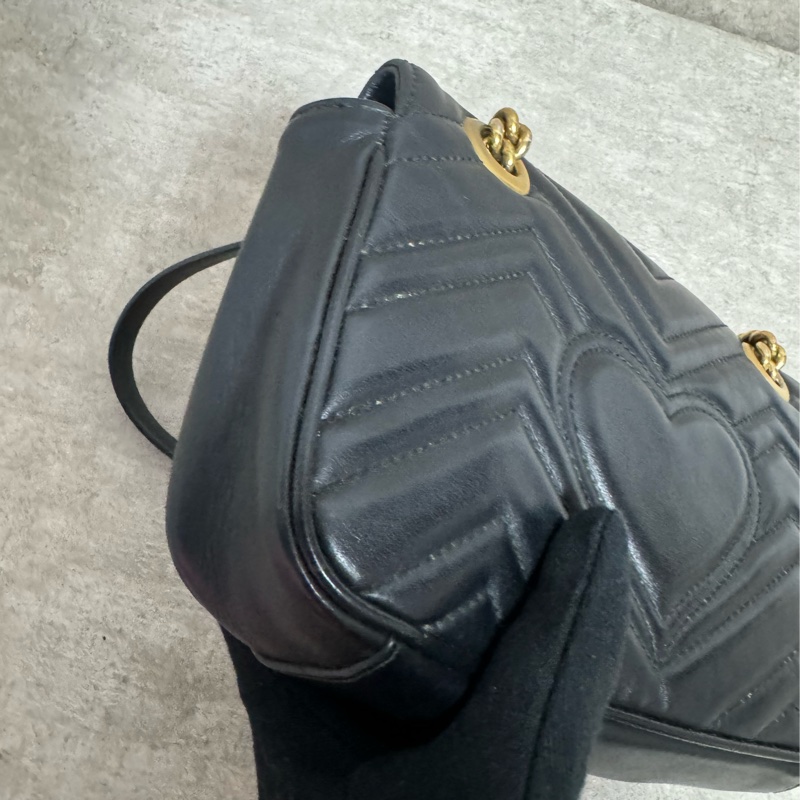 正品Gucci marmont馬夢經典翻蓋包-5