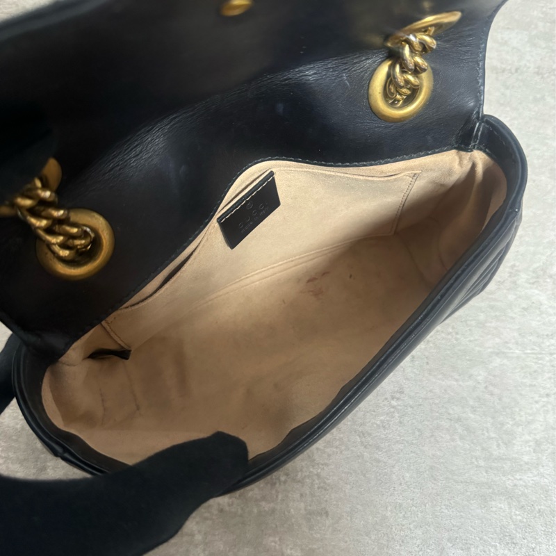 正品Gucci marmont馬夢經典翻蓋包-8