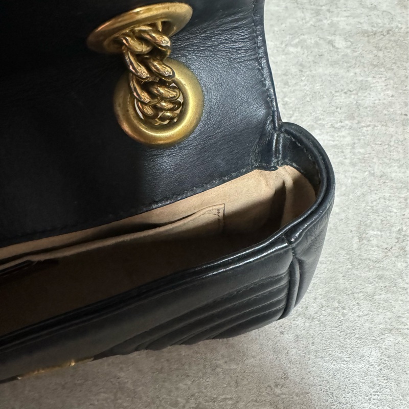 正品Gucci marmont馬夢經典翻蓋包-9