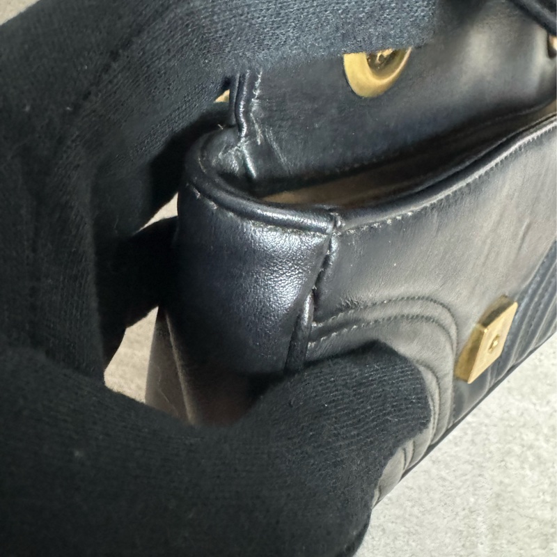 正品Gucci marmont馬夢經典翻蓋包-12