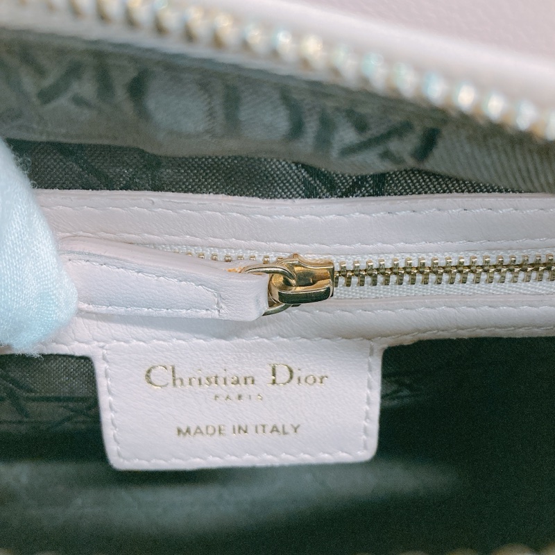 MS0328 Christian Dior 迪奧戴妃包 中號 五格 櫻花粉色 玫瑰金扣 Lady Dior Medium Lambskin Pink X LGHW-22