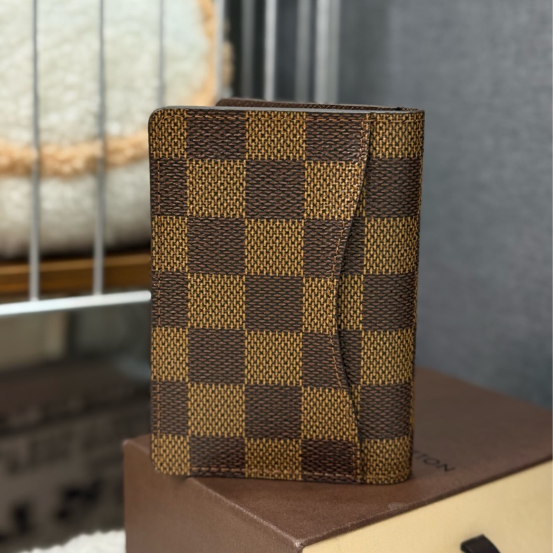 全新Lv棋盤格卡夾-1