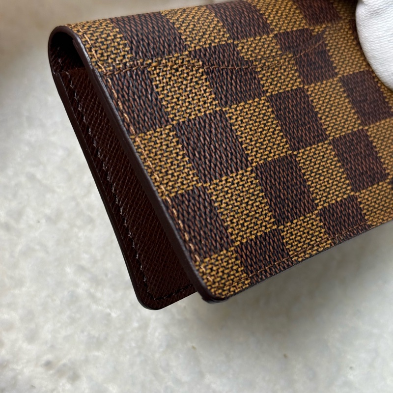全新Lv棋盤格卡夾-8