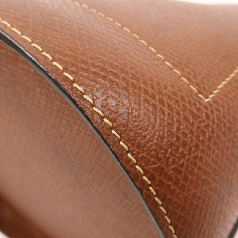 Longchamp 牛皮皮革Bucket Bag金扣手挽袋-10