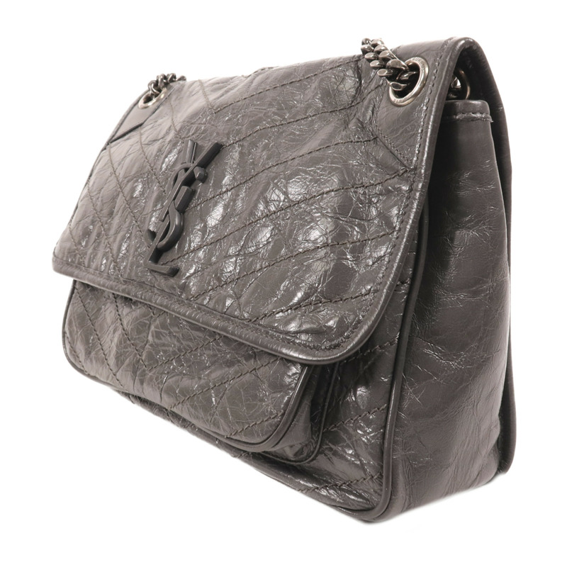 SAINT LAURENT 牛皮皮革Niki Medium銀扣肩背袋-2