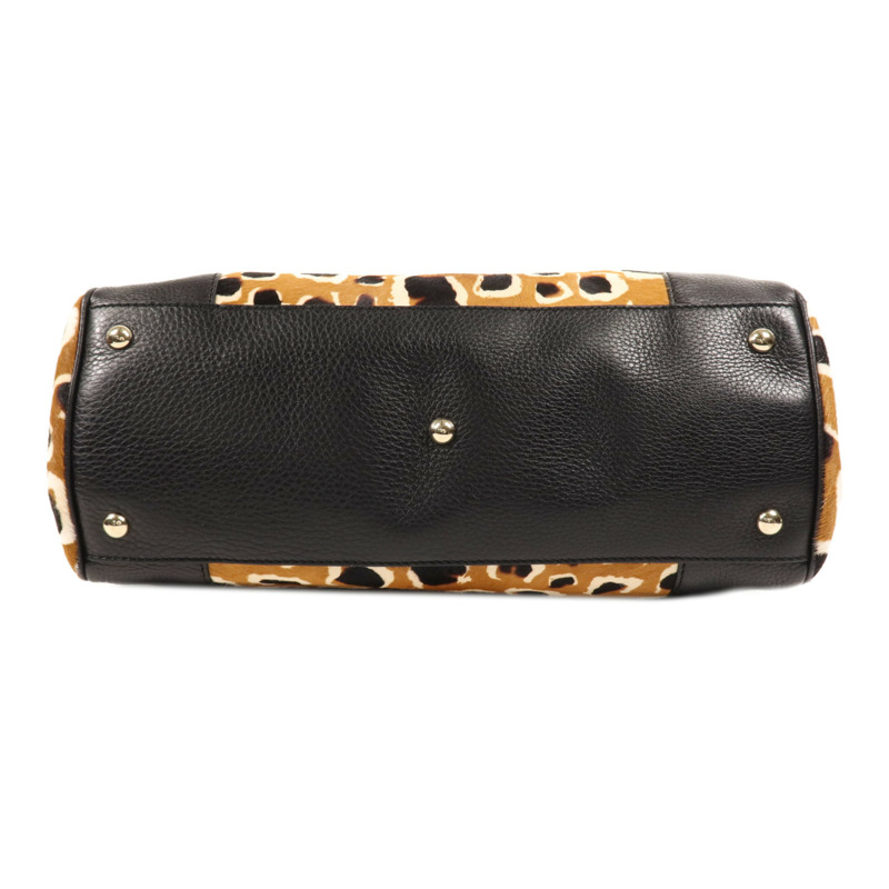 GUCCI 馬毛Bamboo Shopper Satchel Bag金扣手挽肩背兩用袋-3