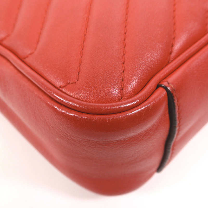 GUCCI 牛皮皮革GG Marmont Shoulder Bag金扣肩背袋-11