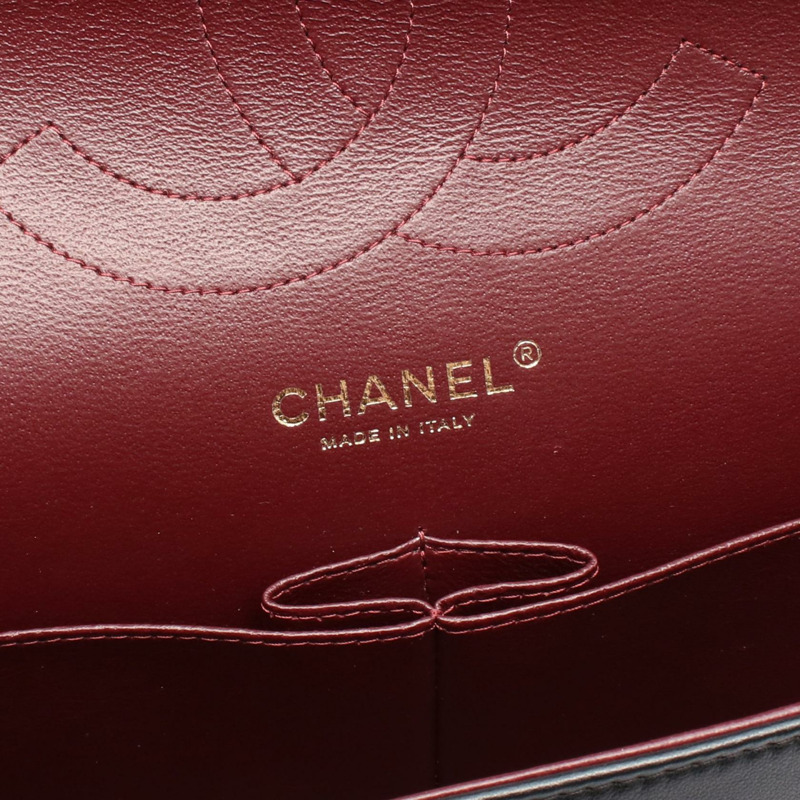 香奈兒 Jumbo Matelasse 30 鏈條肩背包 A58600（羊皮）黑色 二手 金色五金-3