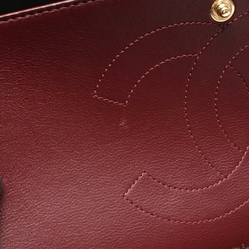 香奈兒 Jumbo Matelasse 30 鏈條肩背包 A58600（羊皮）黑色 二手 金色五金-4