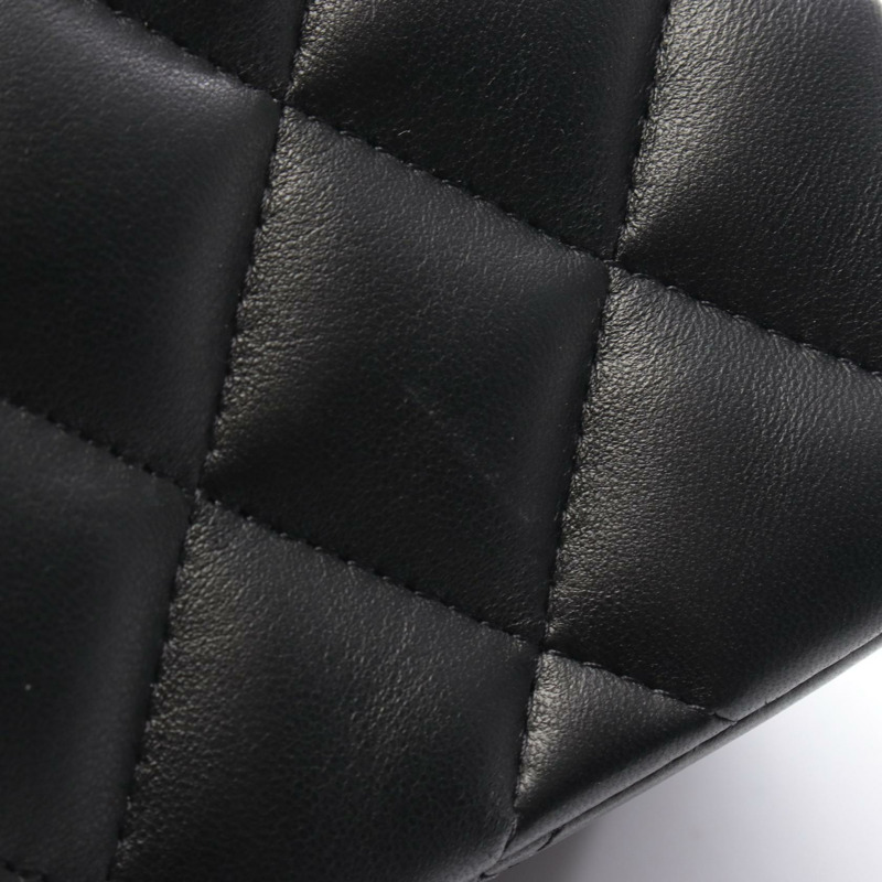 香奈兒 Jumbo Matelasse 30 鏈條肩背包 A58600（羊皮）黑色 二手 金色五金-7