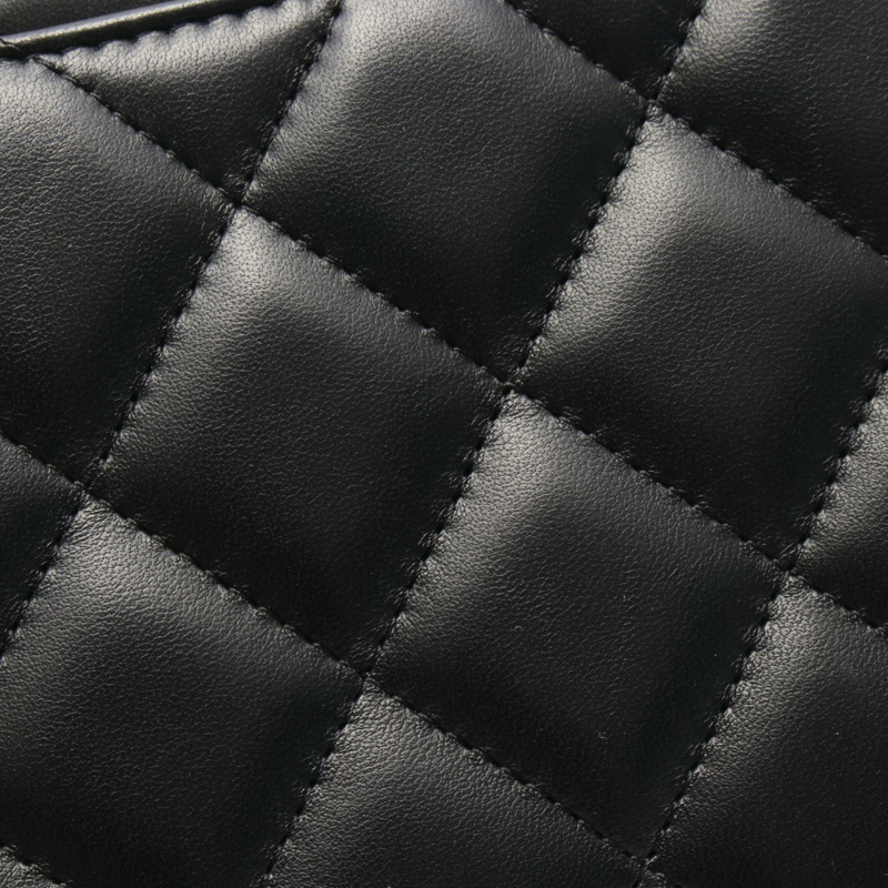 香奈兒 Jumbo Matelasse 30 鏈條肩背包 A58600（羊皮）黑色 二手 金色五金-8