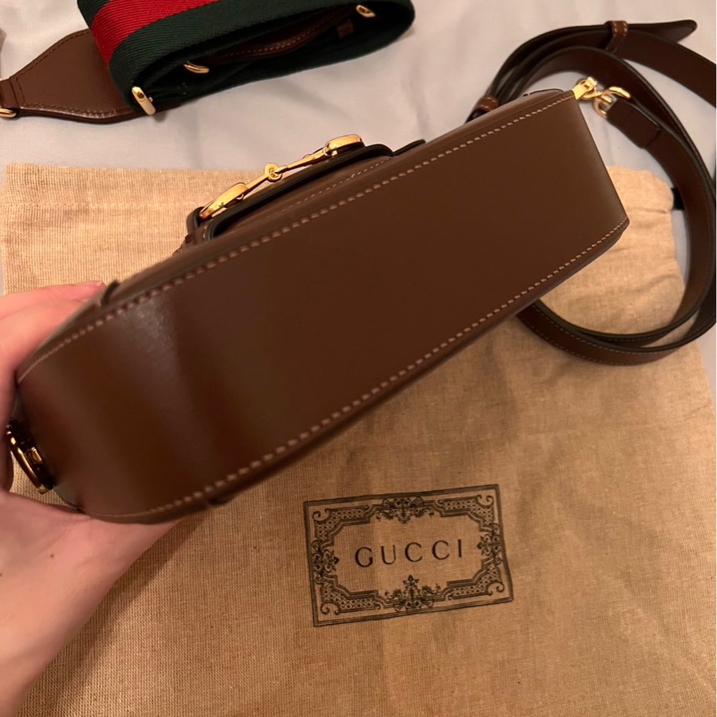 Gucci Horsebit 1955 small shoulder bag 9.9成新-1