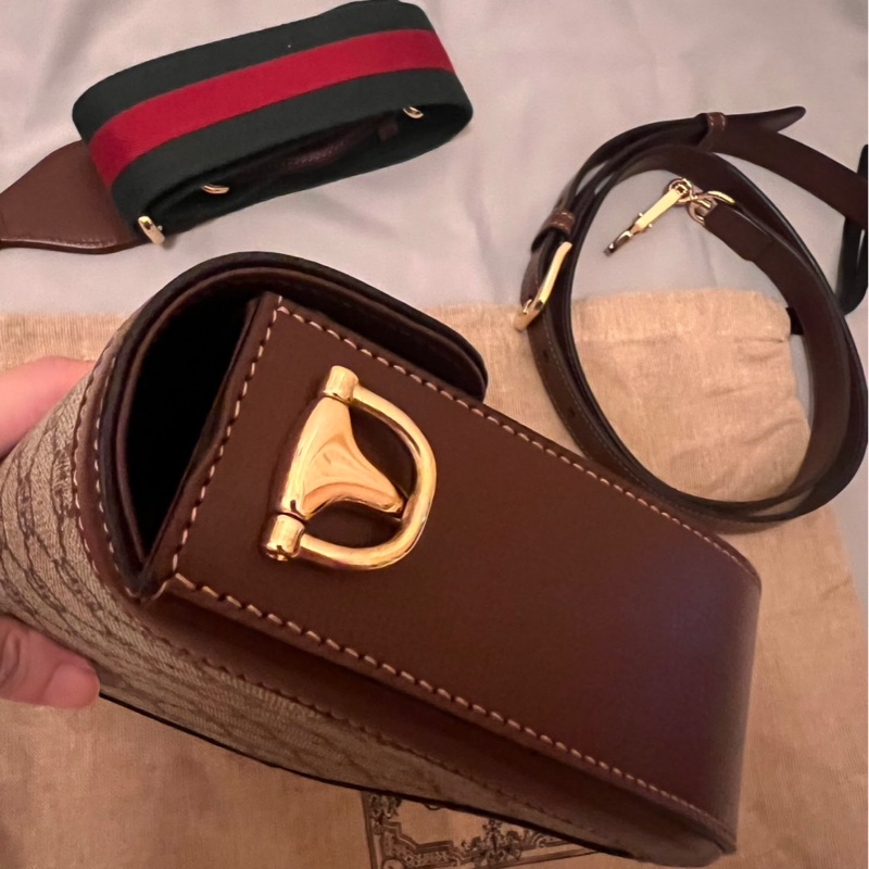 Gucci Horsebit 1955 small shoulder bag 9.9成新-2