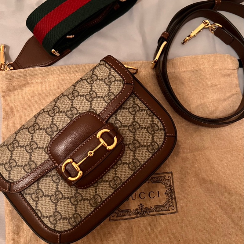 Gucci Horsebit 1955 small shoulder bag 9.9成新-7
