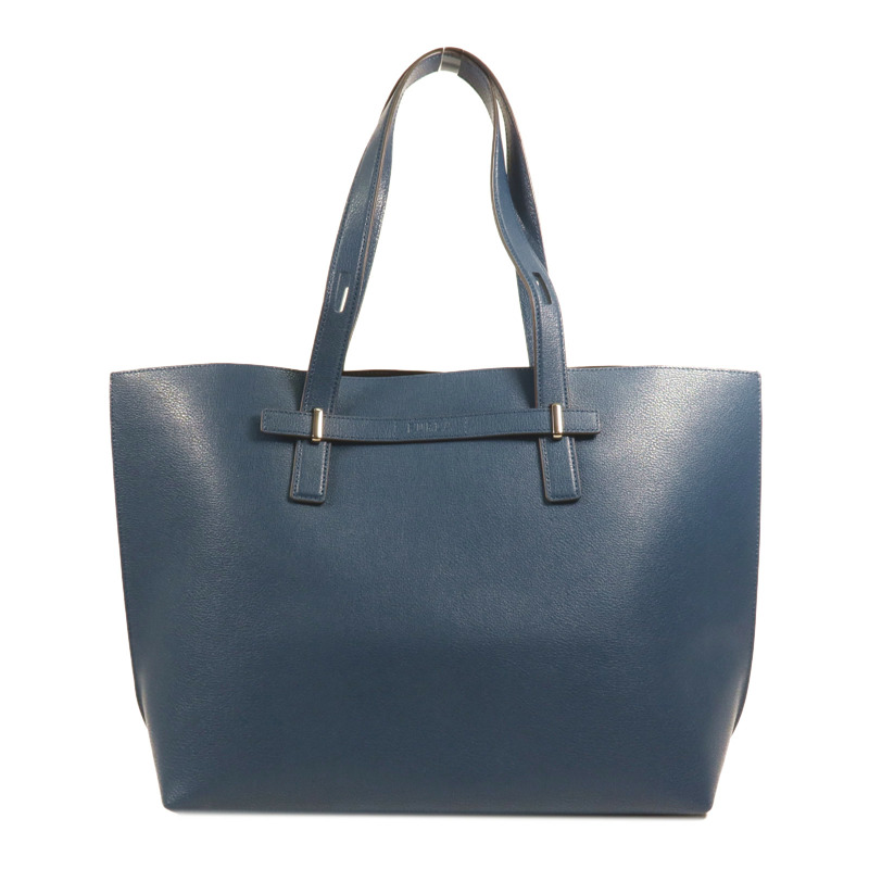 Furla 牛皮皮革Tote Bag銀扣肩背袋-0