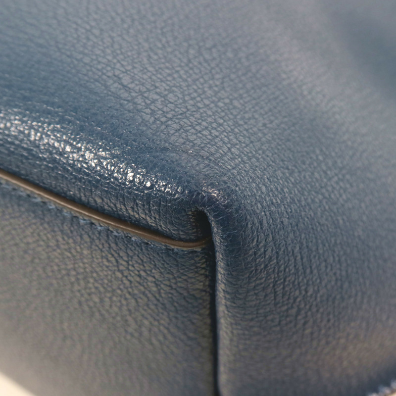 Furla 牛皮皮革Tote Bag銀扣肩背袋-7