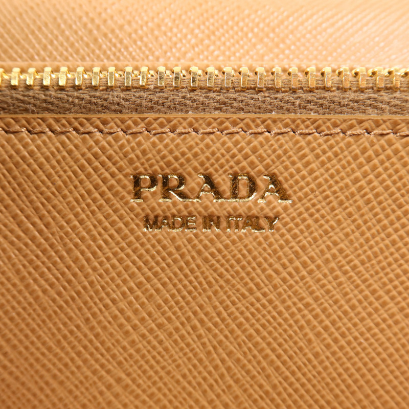 PRADA 牛皮皮革Long Wallet金扣長錢包-5