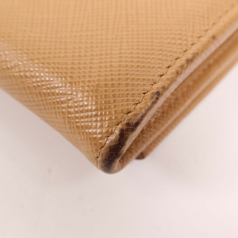 PRADA 牛皮皮革Long Wallet金扣長錢包-9