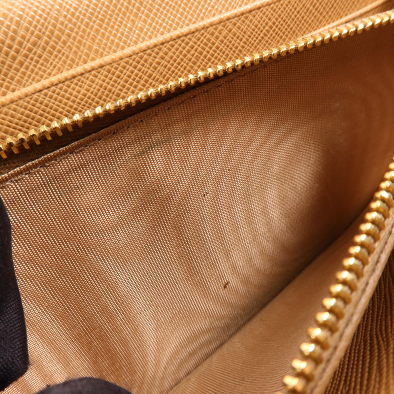 PRADA 牛皮皮革Long Wallet金扣長錢包-12