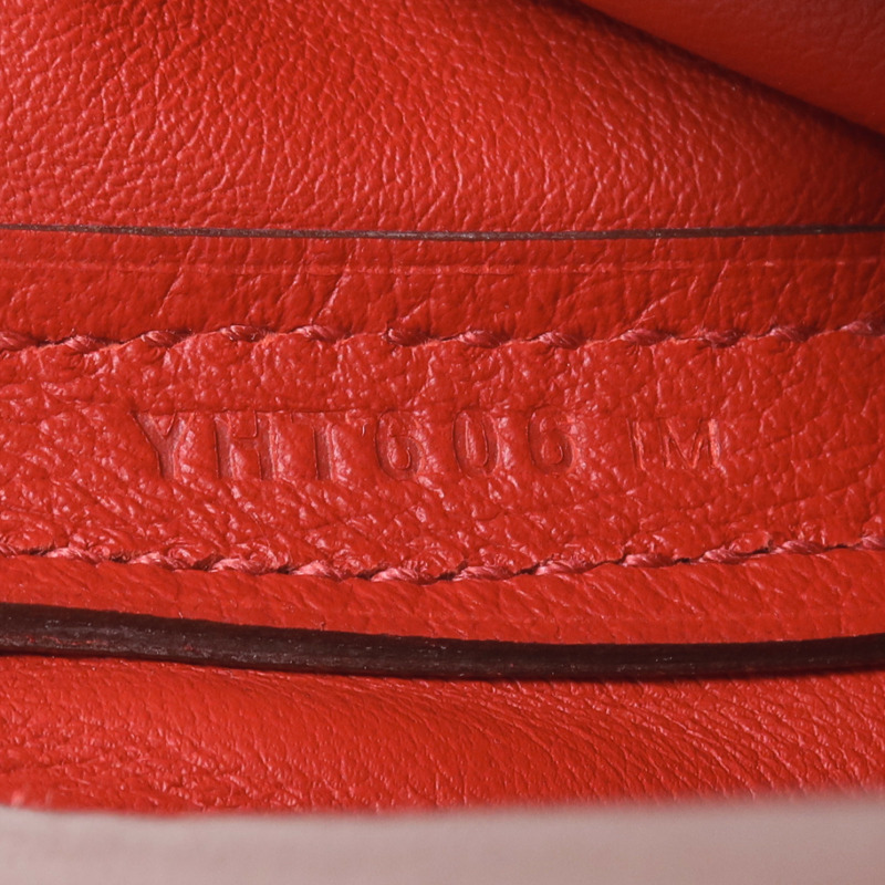 HERMES Evercolor皮革24/24 Mini金扣手挽肩背兩用袋Rouge Piment-6