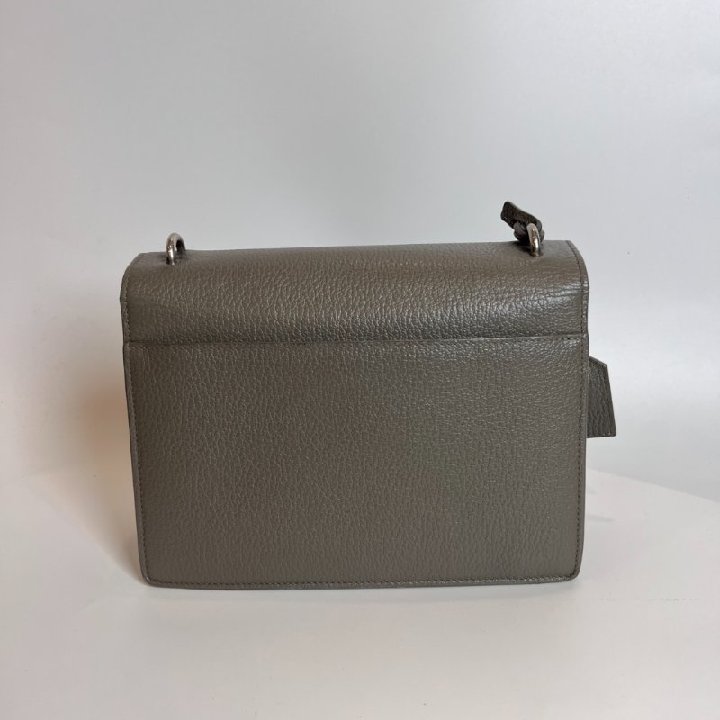 YSL 464673 灰色荔枝SUNSET 包-1