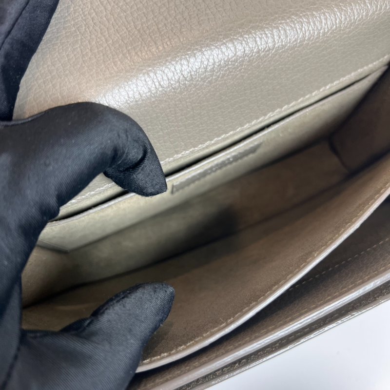 YSL 464673 灰色荔枝SUNSET 包-8