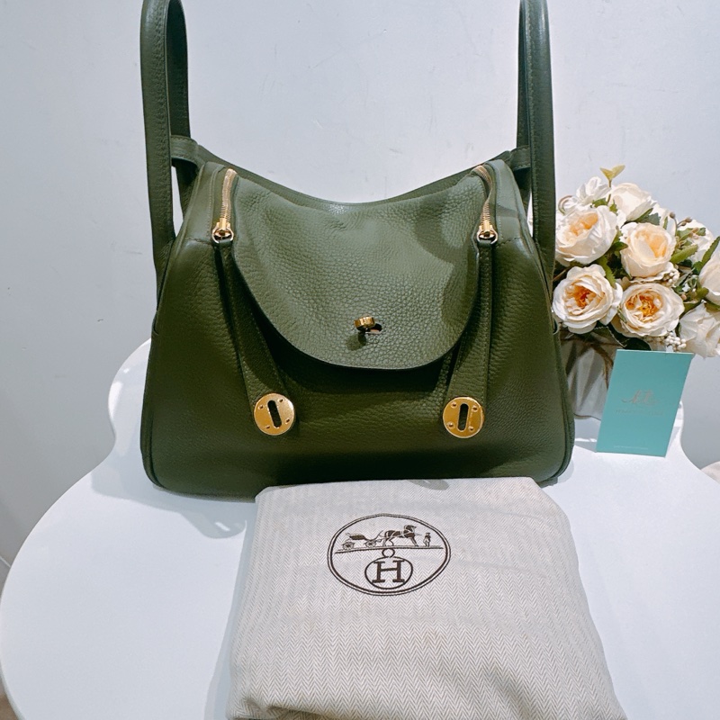 TW4491 HERMES 愛馬仕中號Lindy兩用包包LINDY 30 TC-10