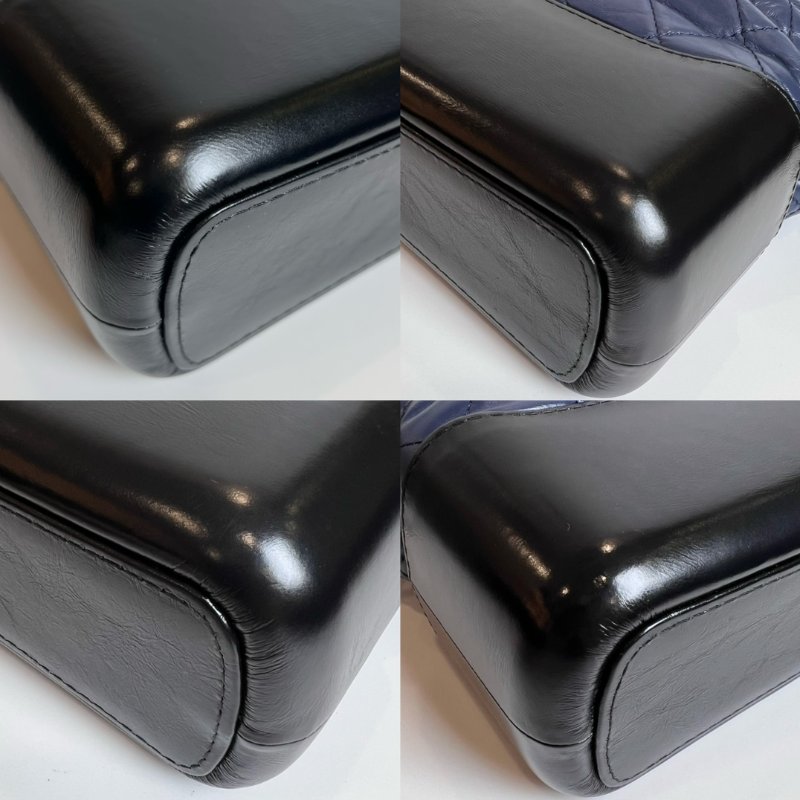 CHANEL 深藍流浪包中號25開-8