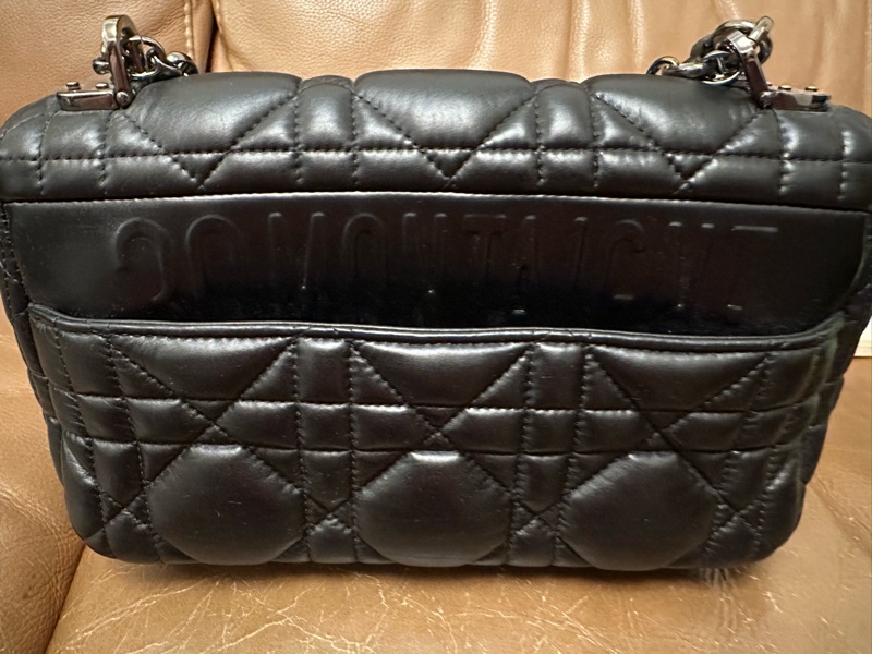 Dior Caro 黑銀 肩背包-3